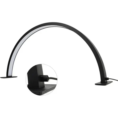 Ισχυρό Φωτιστικό LED Manicure Half Moon 29W 1800LM με Ρύθμιση Έντασης 58cm σε Μαύρο Χρώμα Ισχυρό Φωτιστικό LED Manicure Half Moon 29W 1800LM με Ρύθμιση Έντασης 58cm σε Μαύρο Χρώμα