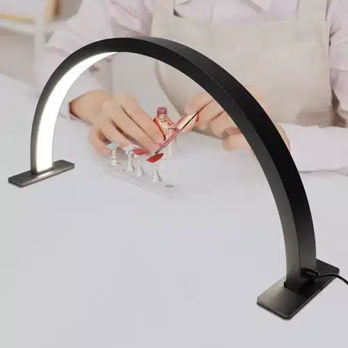Ισχυρό Φωτιστικό LED Manicure Half Moon 29W 1800LM με Ρύθμιση Έντασης 58cm σε Μαύρο Χρώμα Ισχυρό Φωτιστικό LED Manicure Half Moon 29W 1800LM με Ρύθμιση Έντασης 58cm σε Μαύρο Χρώμα