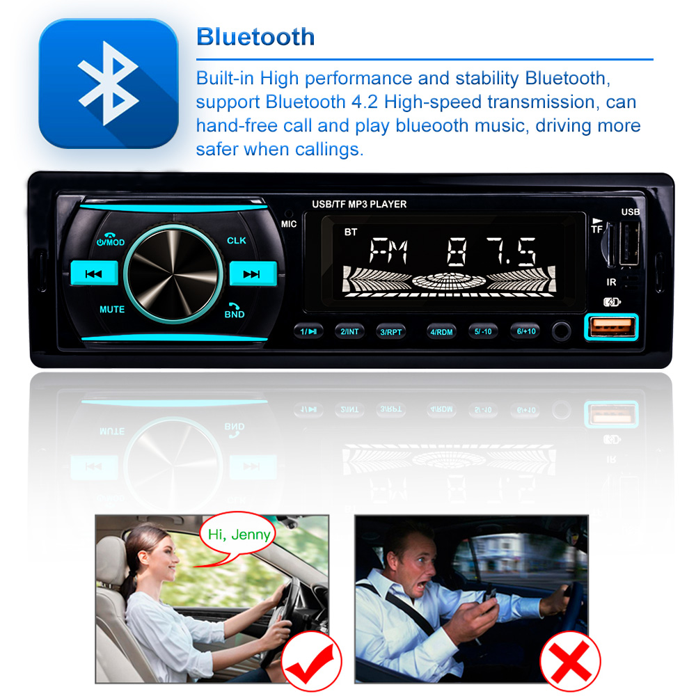 Ηχοσύστημα Mp3 Player Αυτοκινήτου 5x Color +RGB με Bluetooth USB,SD,AUX FM Radio & Τηλεχειριστήριο 920S-BT-OEM Ηχοσύστημα Mp3 Player Αυτοκινήτου 5x Color +RGB με Bluetooth USB,SD,AUX FM Radio & Τηλεχειριστήριο 920S-BT-OEM