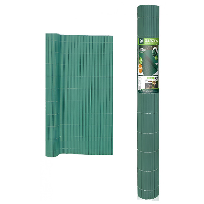 Καλαμωτή Περίφραξη PVC 100x500cm Πράσινη 10mm για Κήπο και Μπαλκόνι Καλαμωτή Περίφραξη PVC 100x500cm Πράσινη 10mm για Κήπο και Μπαλκόνι