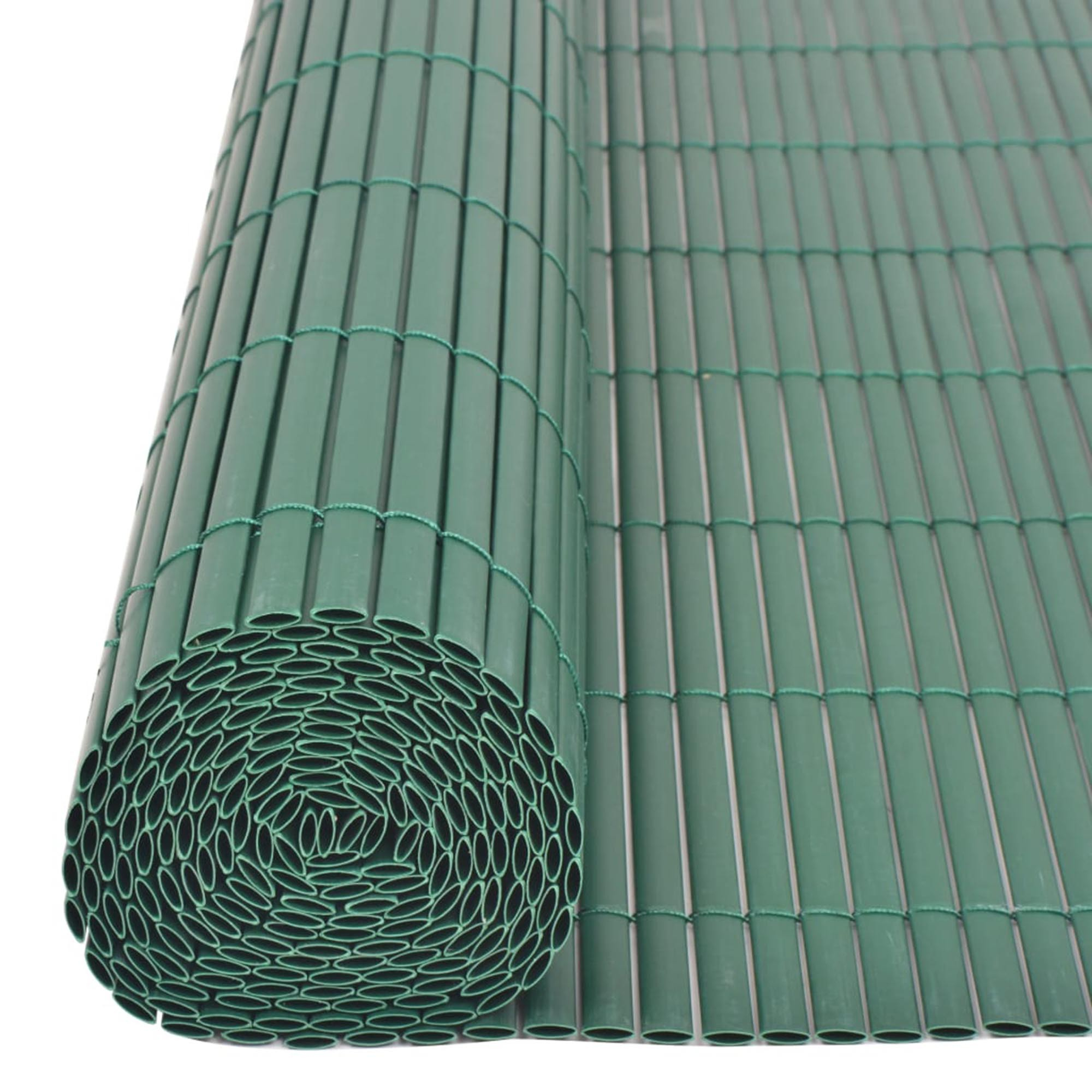 Καλαμωτή Περίφραξη PVC 150 x 500cm Πράσινη 10mm για Κήπο και Μπαλκόνι Καλαμωτή Περίφραξη PVC 150 x 500cm Πράσινη 10mm για Κήπο και Μπαλκόνι