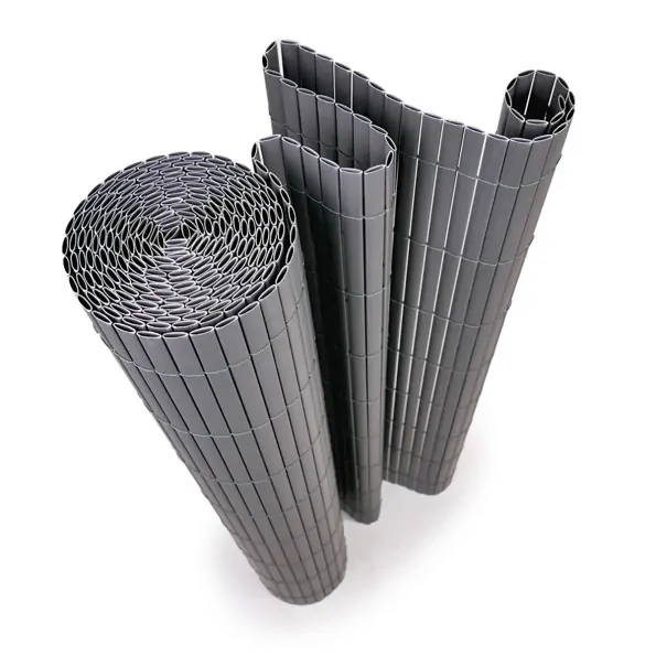 Καλαμωτή Περίφραξη PVC 150 x 500cm Γκρι 10mm για Κήπο και Μπαλκόνι Καλαμωτή Περίφραξη PVC 150 x 500cm Γκρι 10mm για Κήπο και Μπαλκόνι