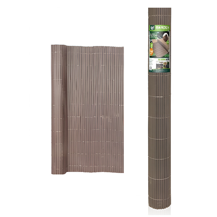 Καλαμωτή Περίφραξη PVC 150x300cm Καφέ 10mm για Κήπο και Μπαλκόνι Καλαμωτή Περίφραξη PVC 150x300cm Καφέ 10mm για Κήπο και Μπαλκόνι