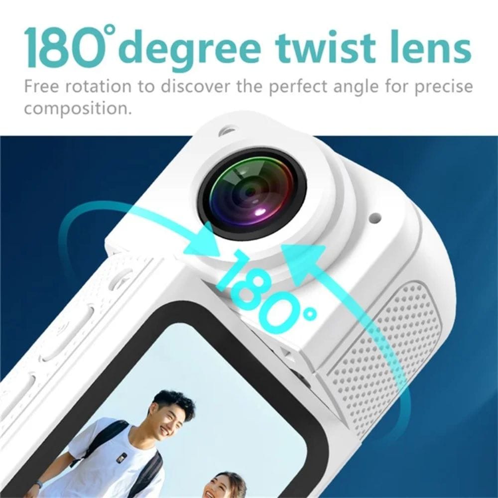 Κάμερα Αντίχειρα WiFi Με Περιστρεφόμενο Φακό - Mini Action Camera 2.7K HD Κάμερα Αντίχειρα WiFi Με Περιστρεφόμενο Φακό - Mini Action Camera 2.7K HD