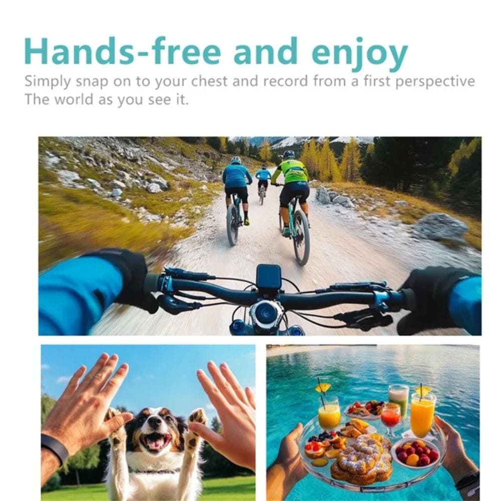 Κάμερα Αντίχειρα WiFi Με Περιστρεφόμενο Φακό - Mini Action Camera 2.7K HD Κάμερα Αντίχειρα WiFi Με Περιστρεφόμενο Φακό - Mini Action Camera 2.7K HD