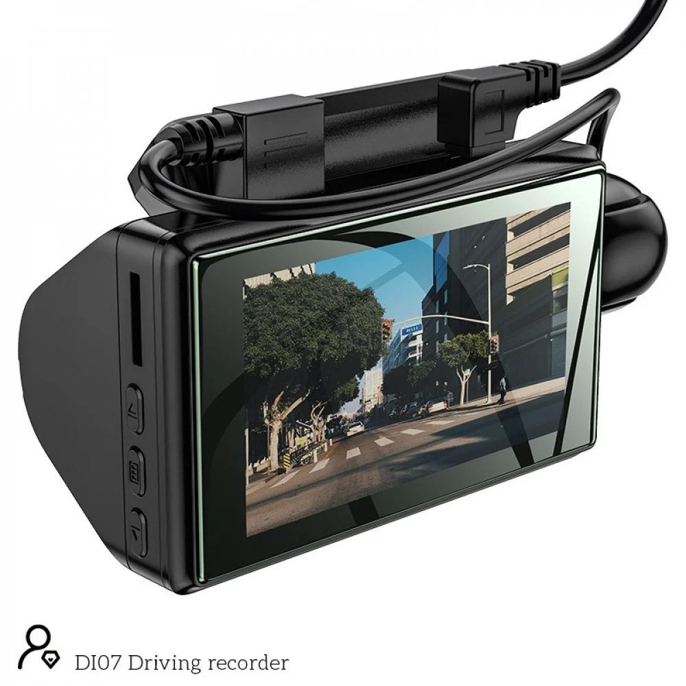 Κάμερα DVR Αυτοκινήτου Διπλή με Καταγραφικό - Κλιπ για Παρμπρίζ, Περιστρεφόμενο Φακό HD και Νυχτερινή Λήψη Hoco Μαύρη Κάμερα DVR Αυτοκινήτου Διπλή με Καταγραφικό - Κλιπ για Παρμπρίζ, Περιστρεφόμενο Φακό HD και Νυχτερινή Λήψη Hoco Μαύρη