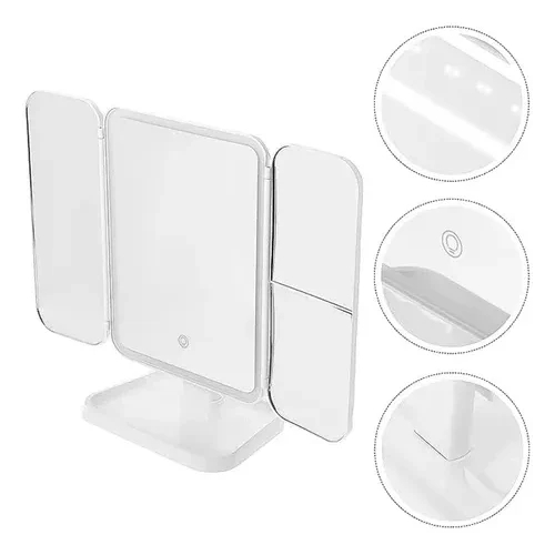 Καθρέφτης Μακιγιάζ Επαναφορτιζόμενος με LED Φωτισμό, Μεγέθυνση 3x και 3 Τύπους Φωτισμού Hoomei Καθρέφτης Μακιγιάζ Επαναφορτιζόμενος με LED Φωτισμό, Μεγέθυνση 3x και 3 Τύπους Φωτισμού Hoomei