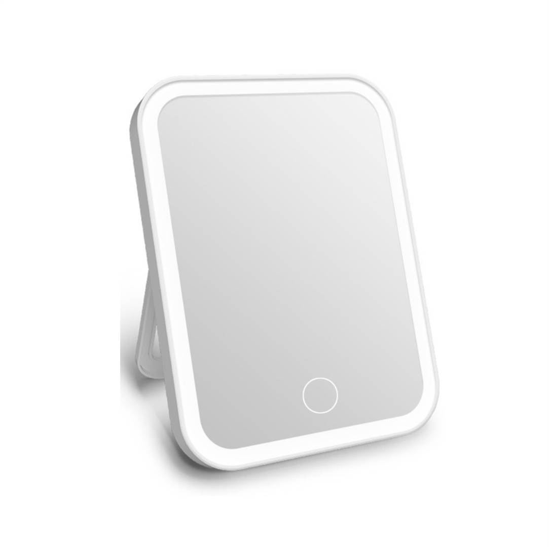 Καθρέπτης Μακιγιάζ LED με Φως και Ανεμιστήρα 13.5x18cm Λευκός Καθρέπτης Μακιγιάζ LED με Φως και Ανεμιστήρα 13.5x18cm Λευκός