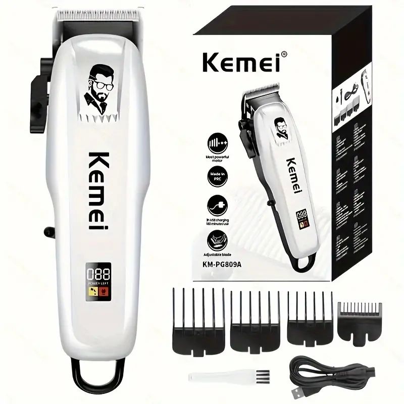 Kemei Αδιάβροχη Επαναφορτιζόμενη Κουρευτική Μηχανή - Trimmer Πλήρες Σετ Ανδρικής Περιποίησης Kemei Αδιάβροχη Επαναφορτιζόμενη Κουρευτική Μηχανή - Trimmer Πλήρες Σετ Ανδρικής Περιποίησης