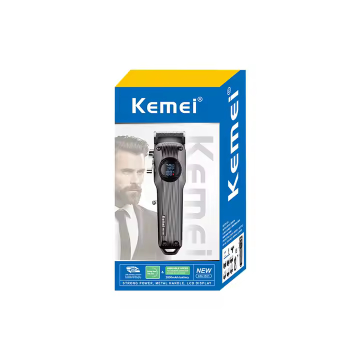 Kemei Επαναφορτιζόμενη Κουρευτική Μηχανή με Οθόνη LCD Kemei Επαναφορτιζόμενη Κουρευτική Μηχανή με Οθόνη LCD