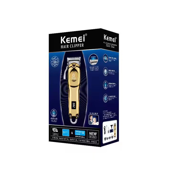 Kemei Επαναφορτιζόμενη Κουρευτική Μηχανή - Χρυσή Kemei Επαναφορτιζόμενη Κουρευτική Μηχανή - Χρυσή