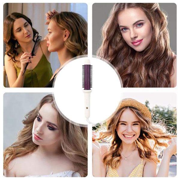 Κεραμική Θερμαινόμενη Βούρτσα Μαλλιών Andowl για Ίσιωμα και Μπούκλες Κεραμική Θερμαινόμενη Βούρτσα Μαλλιών Andowl για Ίσιωμα και Μπούκλες