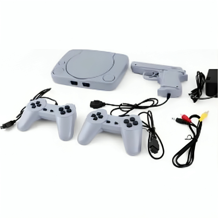 Κονσόλα Βιντεοπαιχνιδιών με 2 Χειριστήρια, Πιστόλι και Ενσωματωμένα Παιχνίδια Κονσόλα Βιντεοπαιχνιδιών με 2 Χειριστήρια, Πιστόλι και Ενσωματωμένα Παιχνίδια
