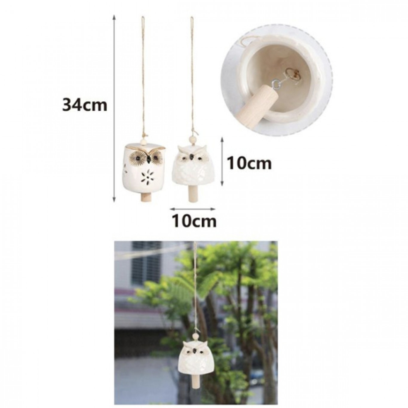 Κουκουβάγια Μελωδός - Κινέζικο Μεταλλικό Κουδούνι Αέρα 34cm για Αρμονία και Ευημερία - Feng Shui Wind Bell Κουκουβάγια Μελωδός - Κινέζικο Μεταλλικό Κουδούνι Αέρα 34cm για Αρμονία και Ευημερία - Feng Shui Wind Bell