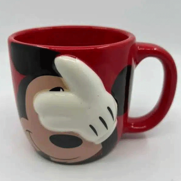 Κούπα Γυαλιστερή “Mickey Mouse” Χωρητικότητας 250ml σε κόκκινο χρώμα Κούπα Γυαλιστερή “Mickey Mouse” Χωρητικότητας 250ml σε κόκκινο χρώμα