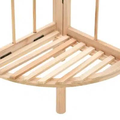 Ξύλινο Γωνιακό Ράφι 4 Επιπέδων 28x28x110cm Ξύλινο Γωνιακό Ράφι 4 Επιπέδων 28x28x110cm