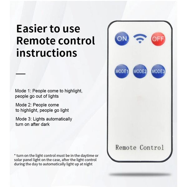 LED Αδιάβροχο Ηλιακό Επιτοίχιο Φωτιστικό με 3 Λειτουργίες, Ανιχνευτή Κίνησης και Χειριστήριο 360° Ψυχρό Λευκό 39 SMD LED Αδιάβροχο Ηλιακό Επιτοίχιο Φωτιστικό με 3 Λειτουργίες, Ανιχνευτή Κίνησης και Χειριστήριο 360° Ψυχρό Λευκό 39 SMD