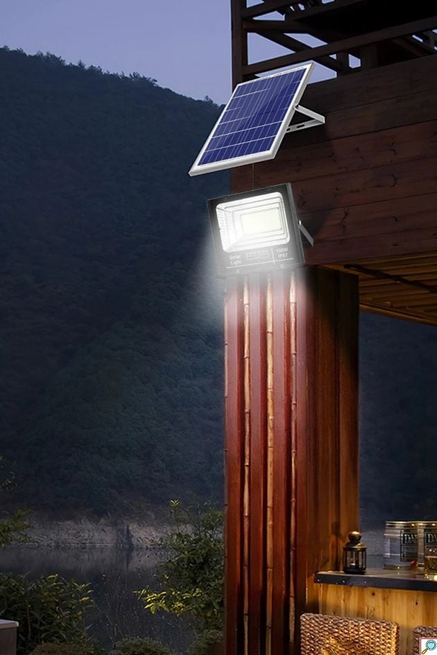 LED Αδιάβροχος Ηλιακός Προβολέας 300W IP67 με Φωτοβολταϊκό Πάνελ, Τηλεχειρισμό και Χρονοδιακόπτη - LED Solar Light Panel LED Αδιάβροχος Ηλιακός Προβολέας 300W IP67 με Φωτοβολταϊκό Πάνελ, Τηλεχειρισμό και Χρονοδιακόπτη - LED Solar Light Panel