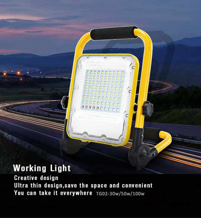 LED Ανθεκτικός Φορητός Επαναφορτιζόμενος Προβολέας Δαπέδου 30W - Aigostar LED Ανθεκτικός Φορητός Επαναφορτιζόμενος Προβολέας Δαπέδου 30W - Aigostar
