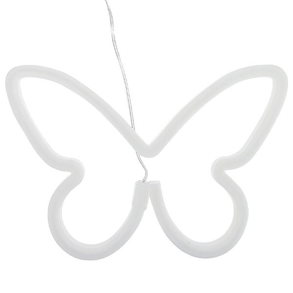 LED Επιτοίχιο Διακοσμητικό Φωτιστικό Πολύχρωμο Neon με Τροφοδοσία USB ή Μπαταρίες με Σχέδιο Πεταλούδα LED Επιτοίχιο Διακοσμητικό Φωτιστικό Πολύχρωμο Neon με Τροφοδοσία USB ή Μπαταρίες με Σχέδιο Πεταλούδα