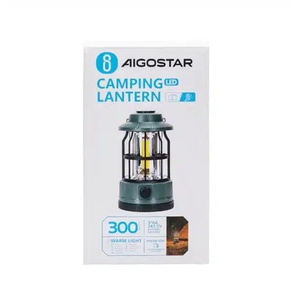 LED Φανάρι Dimmable με Μπαταρίες 300LM για Camping ή Ψάρεμα σε Θερμό Λευκό Φωτισμό Πράσινο LED Φανάρι Dimmable με Μπαταρίες 300LM για Camping ή Ψάρεμα σε Θερμό Λευκό Φωτισμό Πράσινο