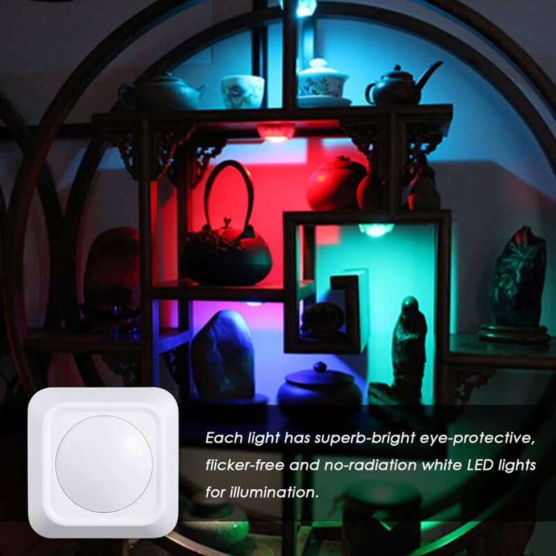 LED Φωτιστικό Σποτ Μπαταρίας RGB με Τηλεχειριστήριο Σετ 2 Τμχ LED Φωτιστικό Σποτ Μπαταρίας RGB με Τηλεχειριστήριο Σετ 2 Τμχ