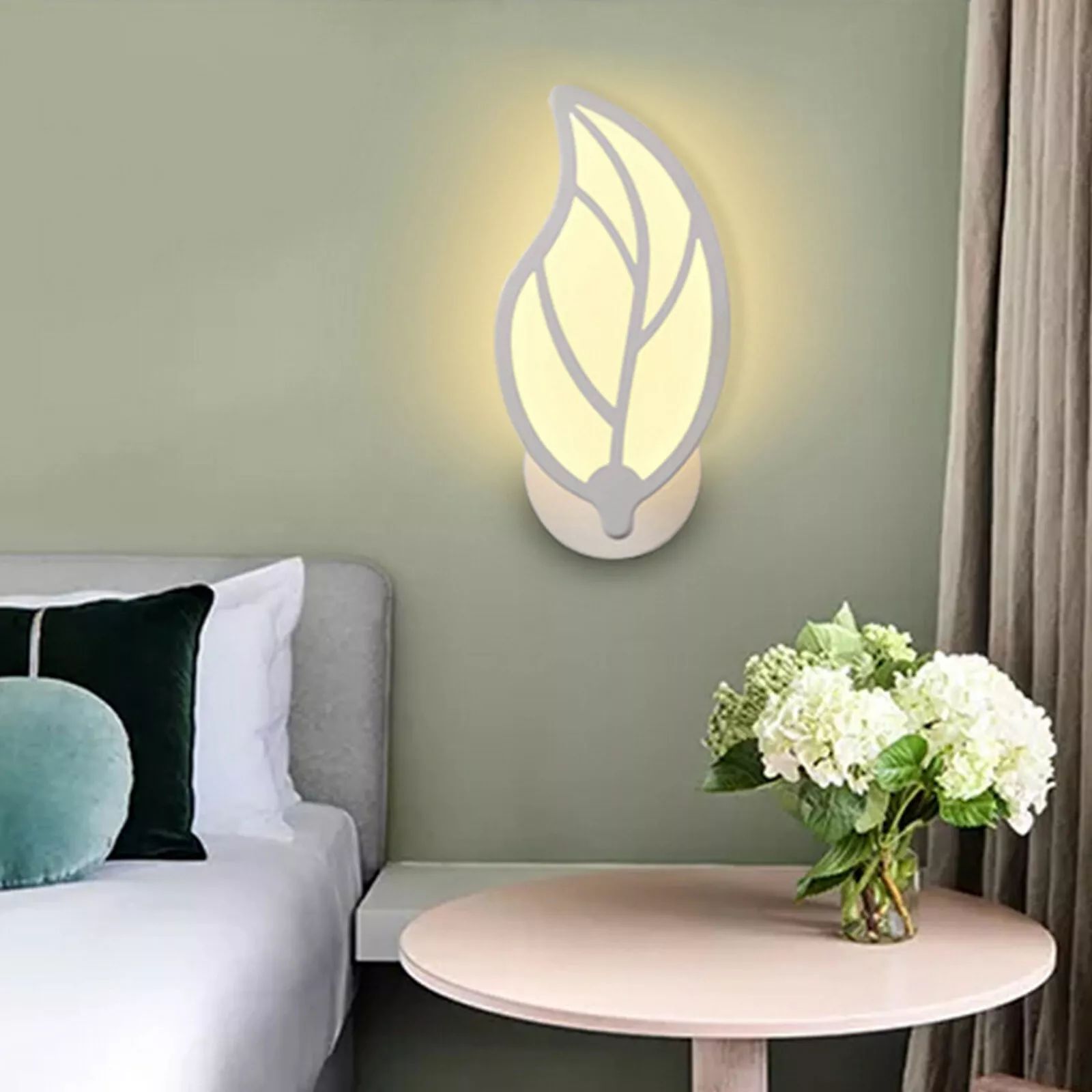 LED Φωτιστικό Τοίχου – Απλίκα 10W σε Θερμό Λευκό Φωτισμό και Σχήμα Φύλλο E32 - Universo LED Φωτιστικό Τοίχου – Απλίκα 10W σε Θερμό Λευκό Φωτισμό και Σχήμα Φύλλο E32 - Universo