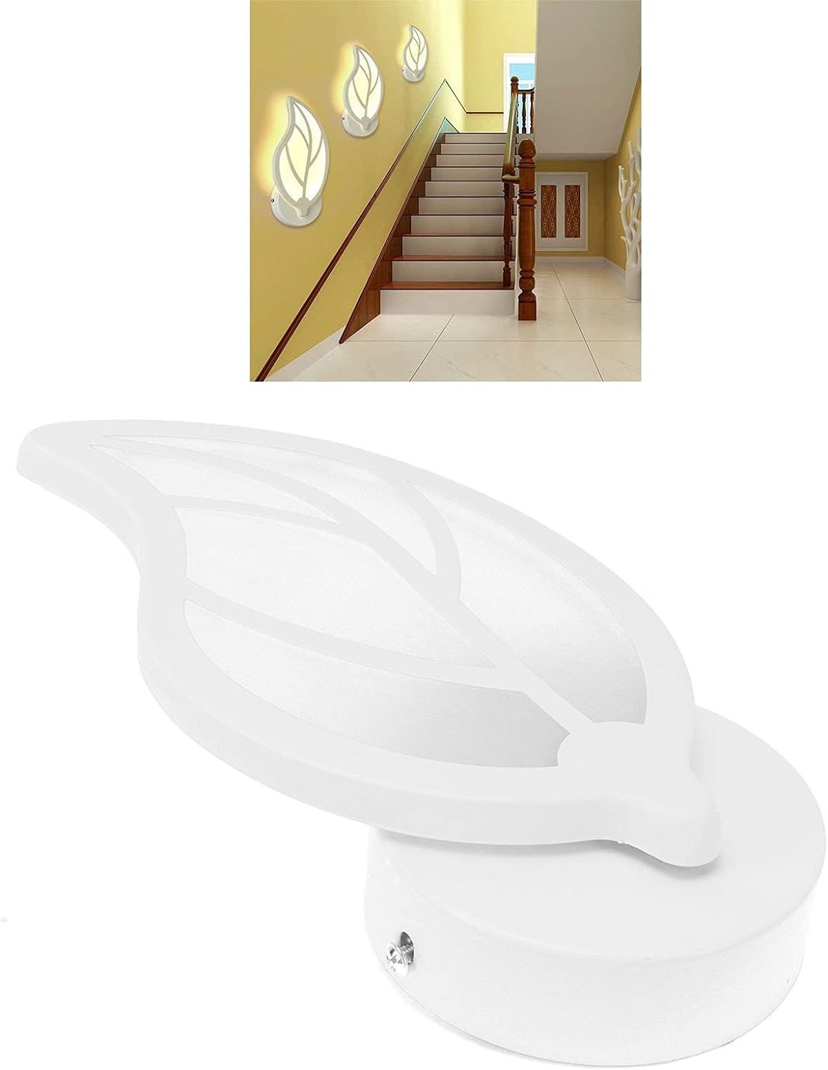 LED Φωτιστικό Τοίχου – Απλίκα 10W σε Θερμό Λευκό Φωτισμό και Σχήμα Φύλλο E32 - Universo LED Φωτιστικό Τοίχου – Απλίκα 10W σε Θερμό Λευκό Φωτισμό και Σχήμα Φύλλο E32 - Universo