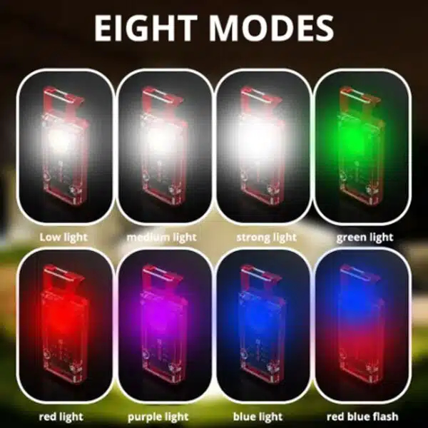 LED Πολυλειτουργικός Επαναφορτιζόμενος Mini Φακός με 8 Λειτουργίες Φωτισμού, Γάντζο και Μαγνήτη Κόκκινος LED Πολυλειτουργικός Επαναφορτιζόμενος Mini Φακός με 8 Λειτουργίες Φωτισμού, Γάντζο και Μαγνήτη Κόκκινος