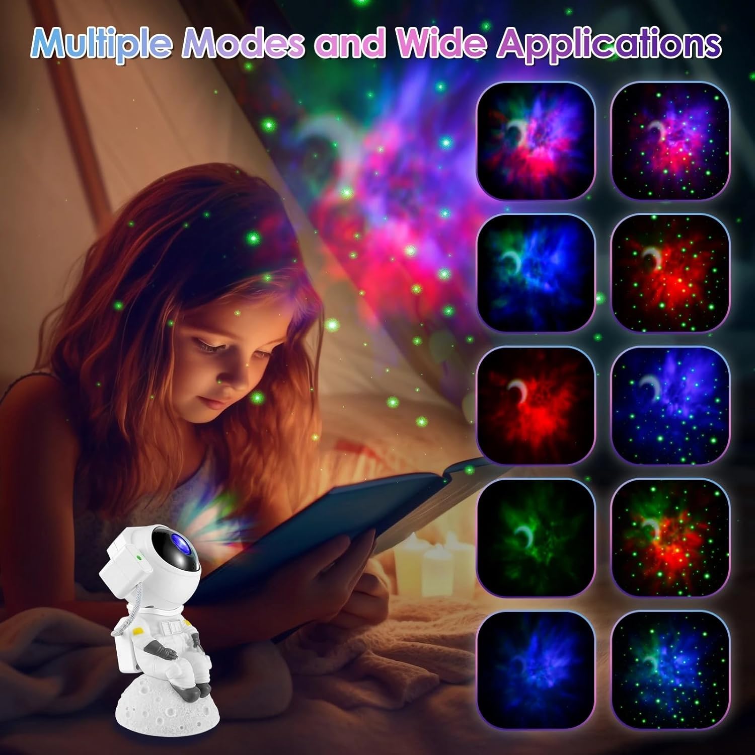 LED RGB Διακοσμητικό Φωτιστικό - Προτζέκτορας Αστροναύτης με Bluetooth, Ηχείο και Τηλεχειριστήριο LED RGB Διακοσμητικό Φωτιστικό - Προτζέκτορας Αστροναύτης με Bluetooth, Ηχείο και Τηλεχειριστήριο