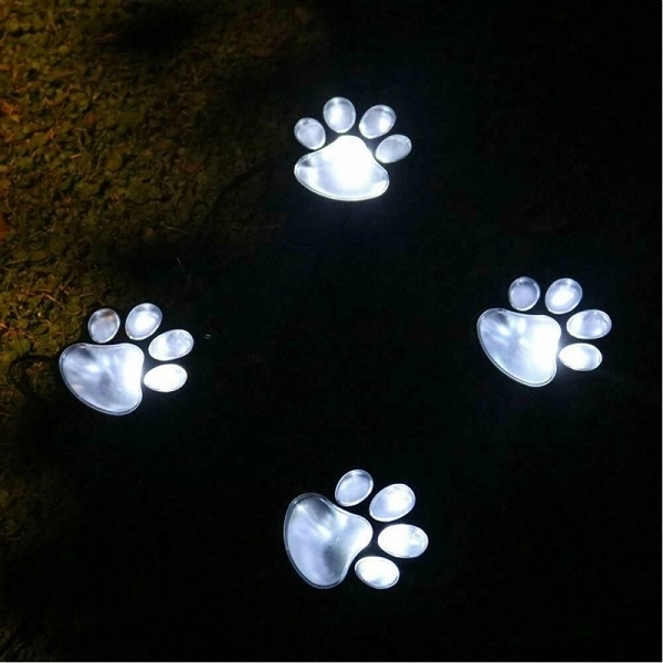 Lightex Paw Σετ Ηλιακών Φωτιστικών Δαπέδου με Σχήμα Πατούσας Ψυχρού Φωτισμού 7500K 0.06W με Αισθητήρα Φωτός 4τμχ σε Μαύρο Χρώμα Lightex Paw Σετ Ηλιακών Φωτιστικών Δαπέδου με Σχήμα Πατούσας Ψυχρού Φωτισμού 7500K 0.06W με Αισθητήρα Φωτός 4τμχ σε Μαύρο Χρώμα