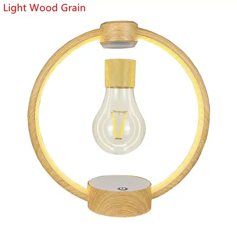 Μαγνητικό Περιστρεφόμενο Επιτραπέζιο Φωτιστικό - Αιωρούμενη Λάμπα με Εφέ Καφέ Ξύλου Home Theory Light Wood Grain Μαγνητικό Περιστρεφόμενο Επιτραπέζιο Φωτιστικό - Αιωρούμενη Λάμπα με Εφέ Καφέ Ξύλου Home Theory Light Wood Grain