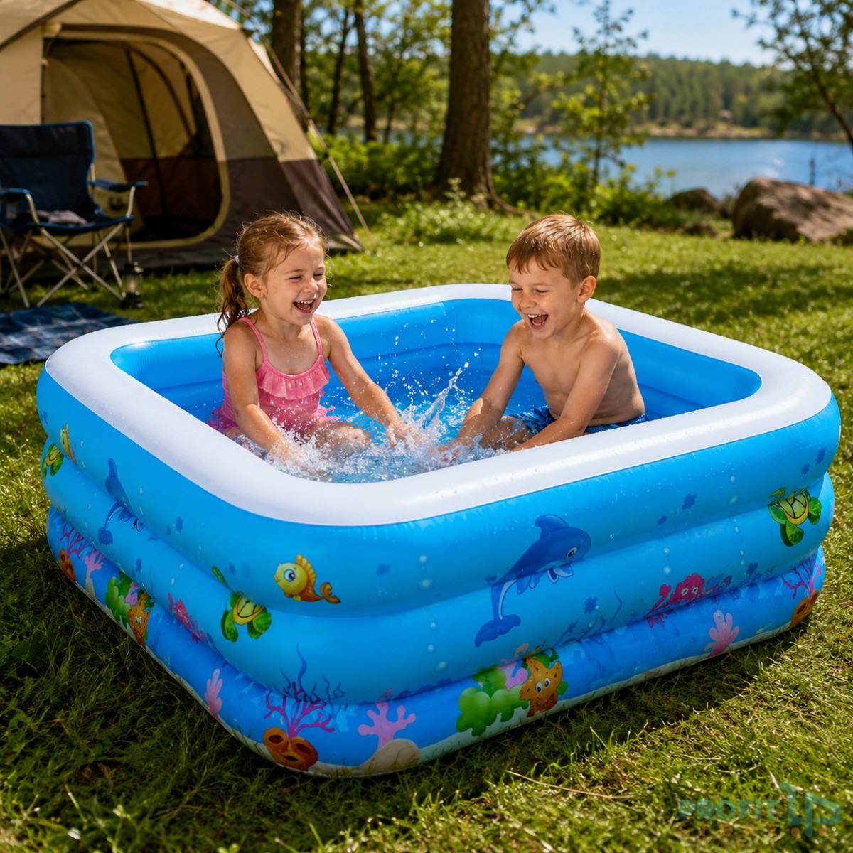 Μεγάλη Παιδική Πισίνα Φουσκωτή 150cm Μπλε-Swimming Pool Μεγάλη Παιδική Πισίνα Φουσκωτή 150cm Μπλε-Swimming Pool