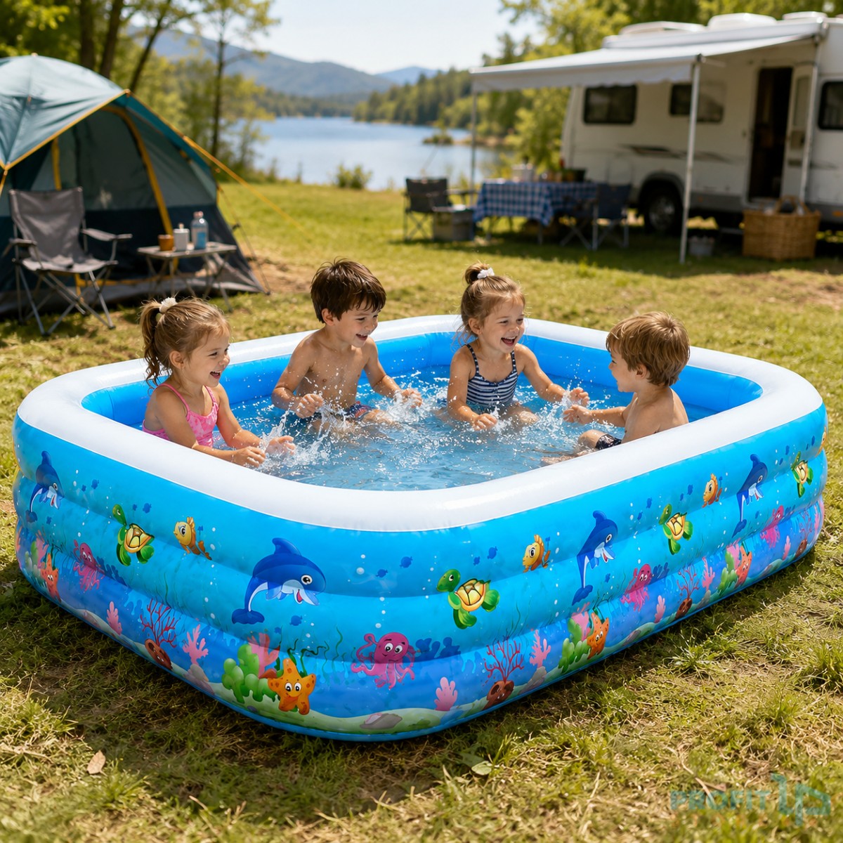 Μεγάλη Παιδική Πισίνα Φουσκωτή 262cm Μπλε-Swimming Pool Μεγάλη Παιδική Πισίνα Φουσκωτή 262cm Μπλε-Swimming Pool