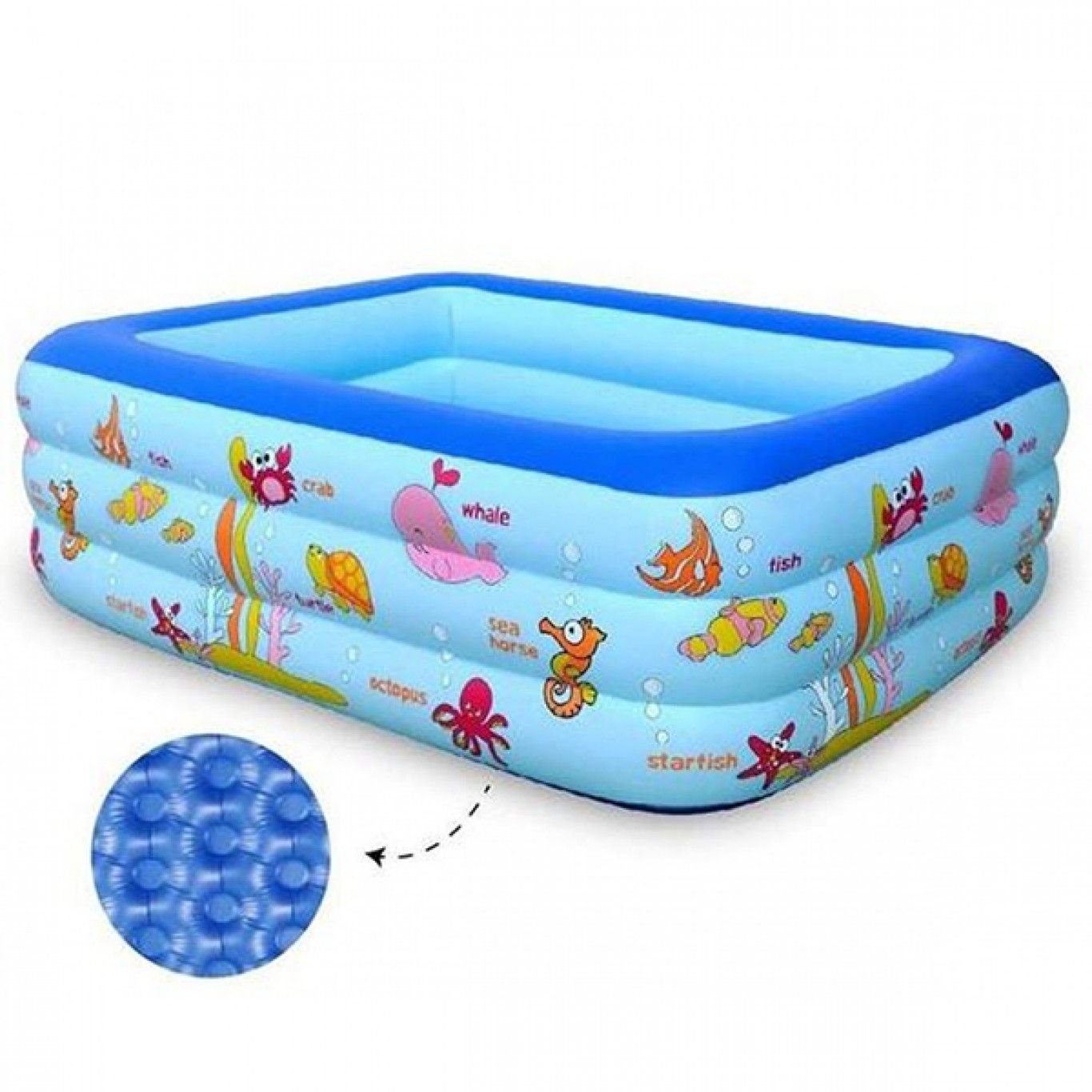 Μεγάλη Παιδική Πισίνα Φουσκωτή 305x180x60cm Μπλε - Swimming Pool Μεγάλη Παιδική Πισίνα Φουσκωτή 305x180x60cm Μπλε - Swimming Pool