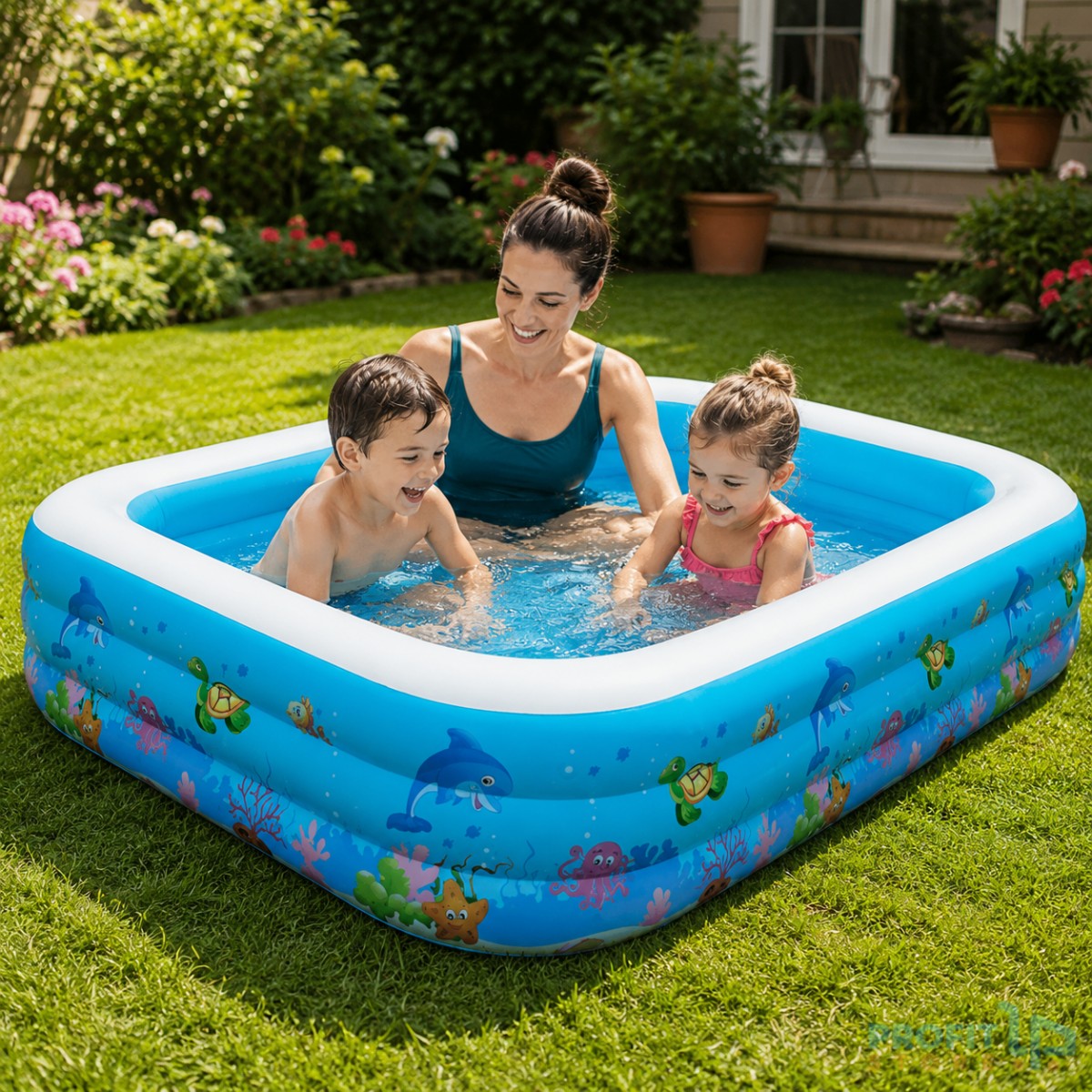 Μεγάλη Παιδική Πισίνα Φουσκωτή 305cm Μπλε - Swimming Pool Μεγάλη Παιδική Πισίνα Φουσκωτή 305cm Μπλε - Swimming Pool