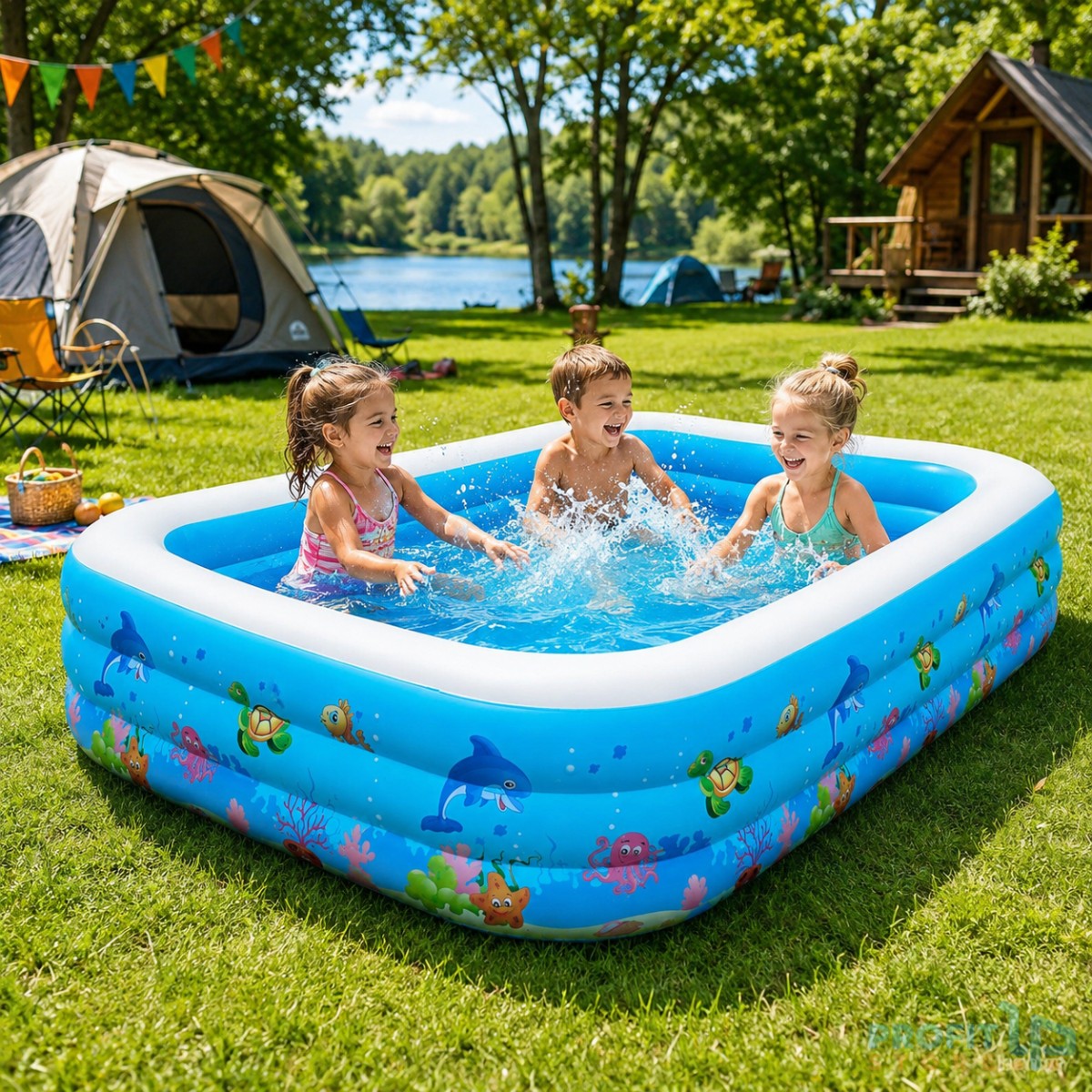 Μεγάλη Παιδική Πισίνα Φουσκωτή 305cm Μπλε - Swimming Pool Μεγάλη Παιδική Πισίνα Φουσκωτή 305cm Μπλε - Swimming Pool