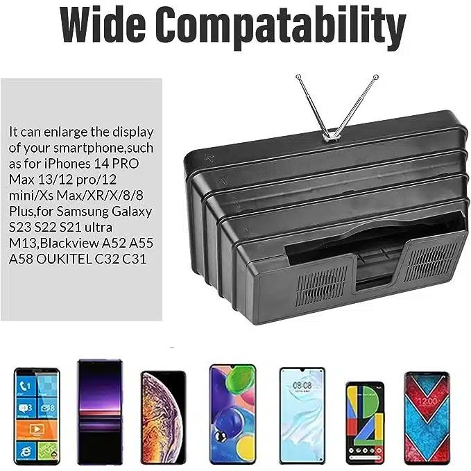 Μεγεθυντικός Φακός Οθόνης 12” Φορητό Home Cinema Κινητού - Θήκη Αύξησης Μεγέθους Οθόνης Κινητού 3D Andowl Μεγεθυντικός Φακός Οθόνης 12” Φορητό Home Cinema Κινητού - Θήκη Αύξησης Μεγέθους Οθόνης Κινητού 3D Andowl