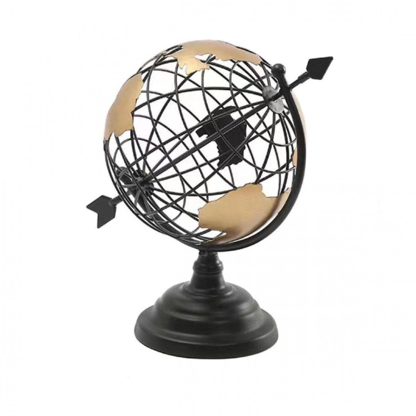 Μεταλλική Υδρόγειος Σφαίρα Επιτραπέζια Διακοσμητικό σε Μαύρο και Χρυσό Μεταλλική Υδρόγειος Σφαίρα Επιτραπέζια Διακοσμητικό σε Μαύρο και Χρυσό