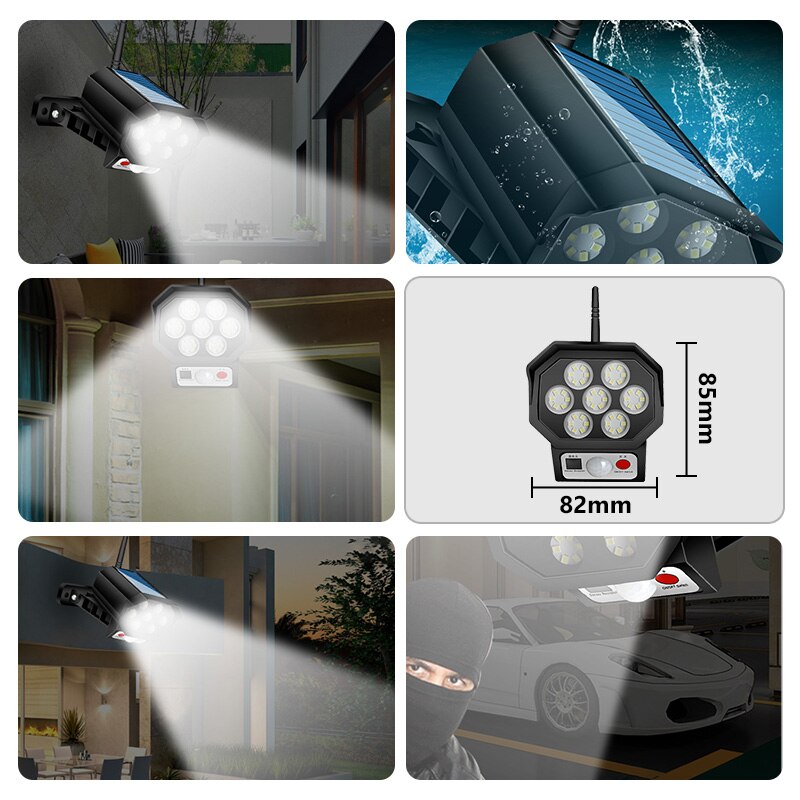 Mini Αδιάβροχο Ηλιακό 42 LED Φωτιστικό Δρόμου & Ομοίωμα Κάμερας Ασφαλείας Dummy με Φωτοκύτταρο, Αισθητήρα Κίνησης & Τηλεχειριστήριο - Μαύρο Mini Αδιάβροχο Ηλιακό 42 LED Φωτιστικό Δρόμου & Ομοίωμα Κάμερας Ασφαλείας Dummy με Φωτοκύτταρο, Αισθητήρα Κίνησης & Τηλεχειριστήριο - Μαύρο