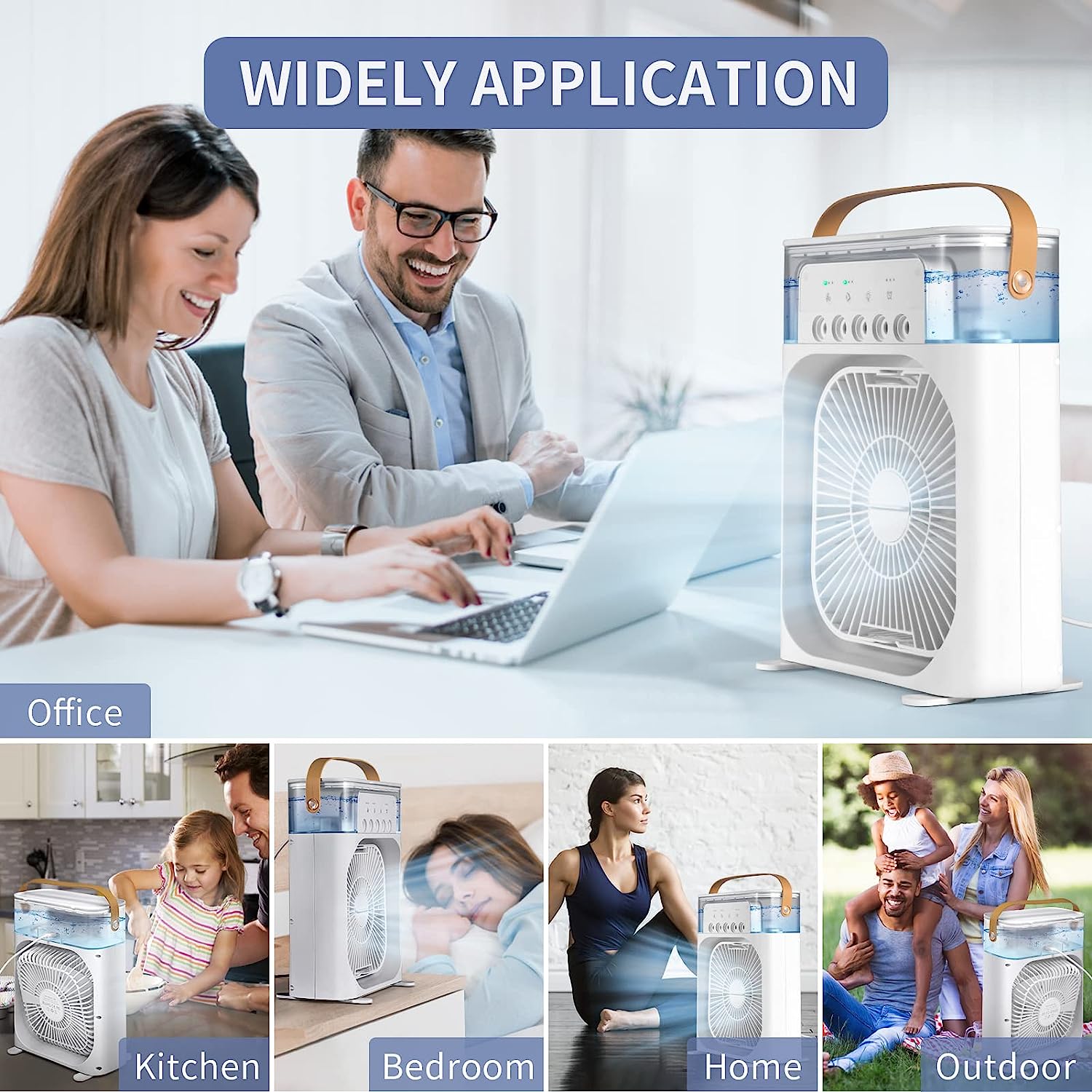 Mini Φορητό Κλιματιστικό - Ανεμιστήρας Ψύξης 10W με Spray Νερού, LED Φωτισμό, 3 Ταχύτητες Αέρα & 5 Οπές Ομίχλης Mini Φορητό Κλιματιστικό - Ανεμιστήρας Ψύξης 10W με Spray Νερού, LED Φωτισμό, 3 Ταχύτητες Αέρα & 5 Οπές Ομίχλης