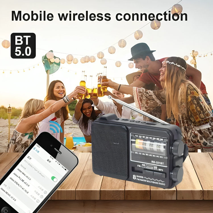 Mίνι Φορητό Ραδιόφωνο με Bluetooth, Δυνατότητας Φόρτισης USB και Φακό Mίνι Φορητό Ραδιόφωνο με Bluetooth, Δυνατότητας Φόρτισης USB και Φακό