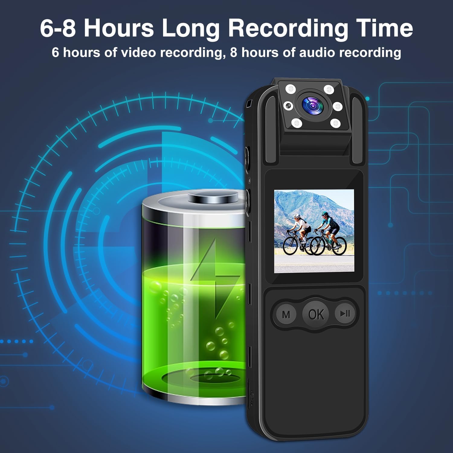 TANGMI Μίνι Κάμερα με Καταγραφή Ήχου και Εικόνας 1080p HD - Περιστρεφόμενος Φακός 180 Μοίρες, Οθόνη LED, Νυχτερινή Λήψη και Συναγερμό TANGMI Μίνι Κάμερα με Καταγραφή Ήχου και Εικόνας 1080p HD - Περιστρεφόμενος Φακός 180 Μοίρες, Οθόνη LED, Νυχτερινή Λήψη και Συναγερμό