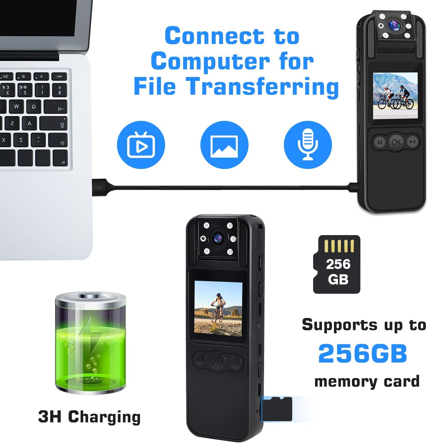 TANGMI Μίνι Κάμερα με Καταγραφή Ήχου και Εικόνας 1080p HD - Περιστρεφόμενος Φακός 180 Μοίρες, Οθόνη LED, Νυχτερινή Λήψη και Συναγερμό TANGMI Μίνι Κάμερα με Καταγραφή Ήχου και Εικόνας 1080p HD - Περιστρεφόμενος Φακός 180 Μοίρες, Οθόνη LED, Νυχτερινή Λήψη και Συναγερμό