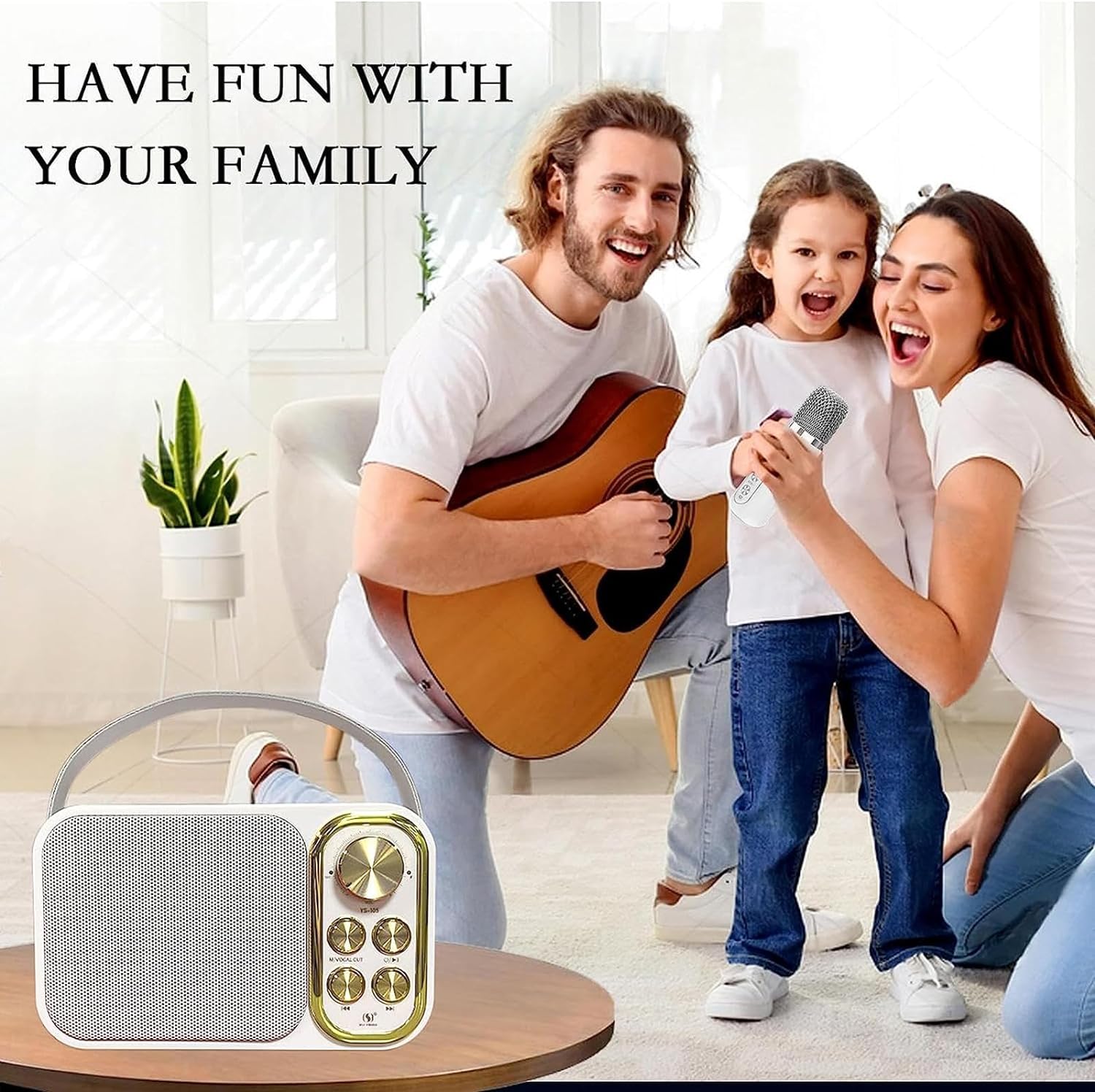 Mini Σύστημα Καραόκε με Ασύρματο Μικρόφωνο Bluetooth, USB, AUX, Type C & TF Card Mini Σύστημα Καραόκε με Ασύρματο Μικρόφωνο Bluetooth, USB, AUX, Type C & TF Card