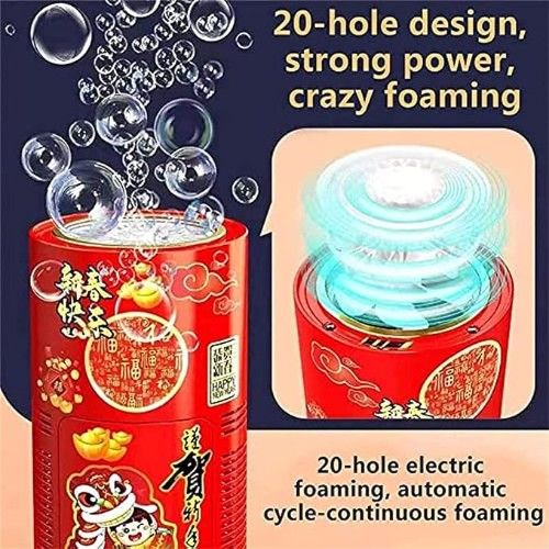 Μηχανή για Σαμπουνόφουσκες 16.5 x 8 cm με Αυτοκόλλητα και 2 Δοχεία Υγρού για Φυσαλλίδες Κόκκινο Μηχανή για Σαμπουνόφουσκες 16.5 x 8 cm με Αυτοκόλλητα και 2 Δοχεία Υγρού για Φυσαλλίδες Κόκκινο