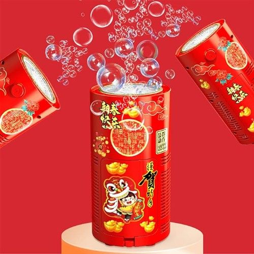 Μηχανή για Σαμπουνόφουσκες 16.5 x 8 cm με Αυτοκόλλητα και 2 Δοχεία Υγρού για Φυσαλλίδες Κόκκινο Μηχανή για Σαμπουνόφουσκες 16.5 x 8 cm με Αυτοκόλλητα και 2 Δοχεία Υγρού για Φυσαλλίδες Κόκκινο