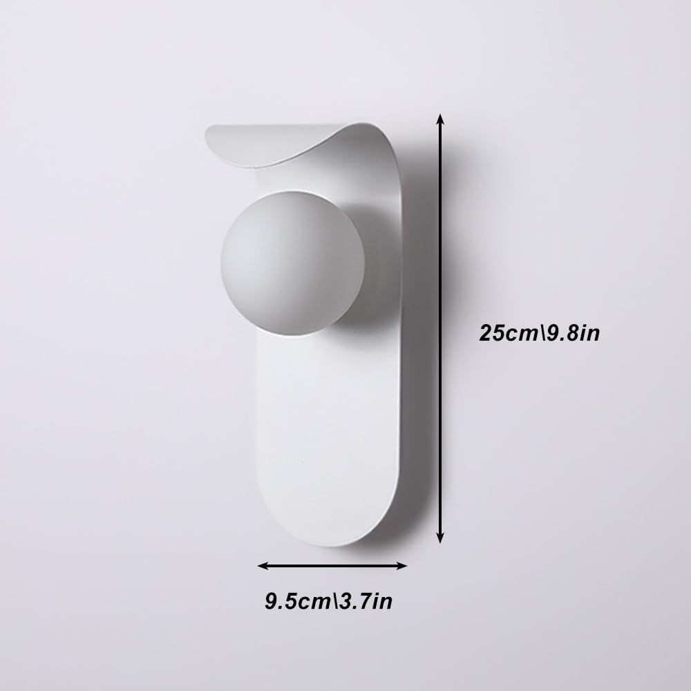 Μοντέρνο Μεταλλικό Επιτοίχιο Φωτιστικό Σφαίρα 10W σε Λευκό Χρώμα G9 Μοντέρνο Μεταλλικό Επιτοίχιο Φωτιστικό Σφαίρα 10W σε Λευκό Χρώμα G9