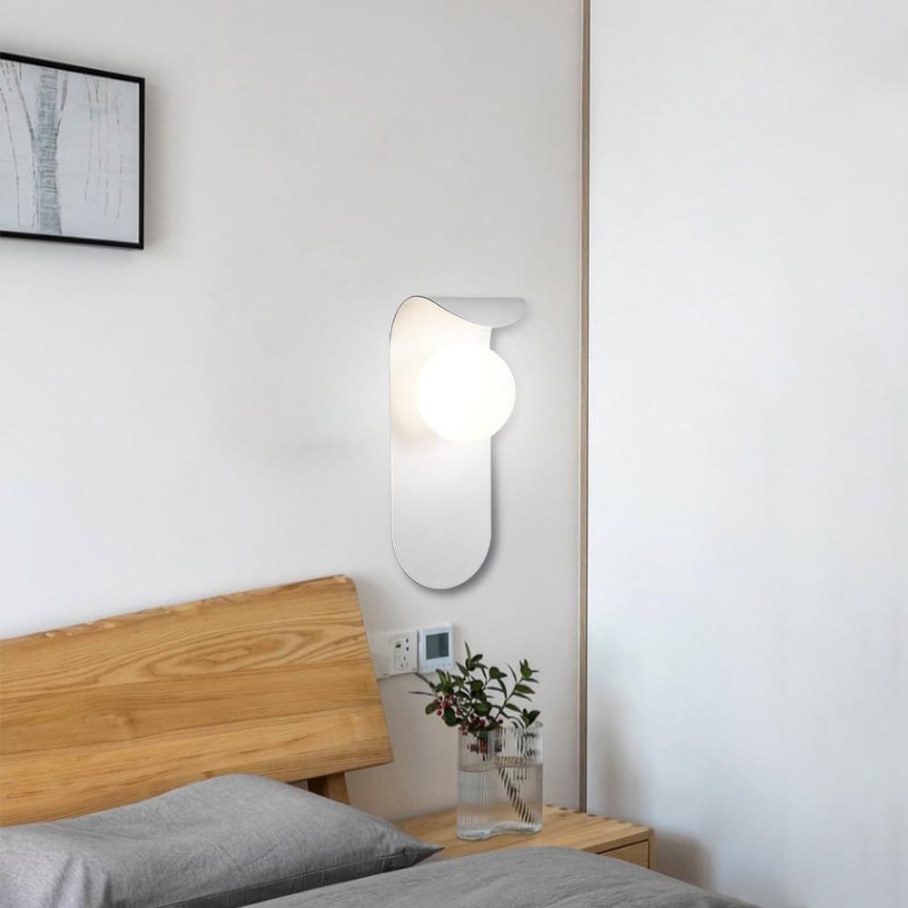 Μοντέρνο Μεταλλικό Επιτοίχιο Φωτιστικό Σφαίρα 10W σε Λευκό Χρώμα G9 Μοντέρνο Μεταλλικό Επιτοίχιο Φωτιστικό Σφαίρα 10W σε Λευκό Χρώμα G9