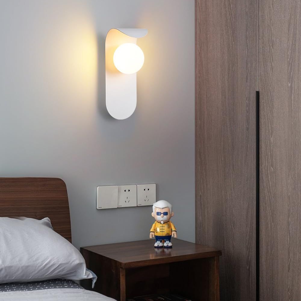 Μοντέρνο Μεταλλικό Επιτοίχιο Φωτιστικό Σφαίρα 10W σε Λευκό Χρώμα G9 Μοντέρνο Μεταλλικό Επιτοίχιο Φωτιστικό Σφαίρα 10W σε Λευκό Χρώμα G9